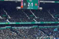 Werder - Dresden / 06.03.2022  Endstand  2:1